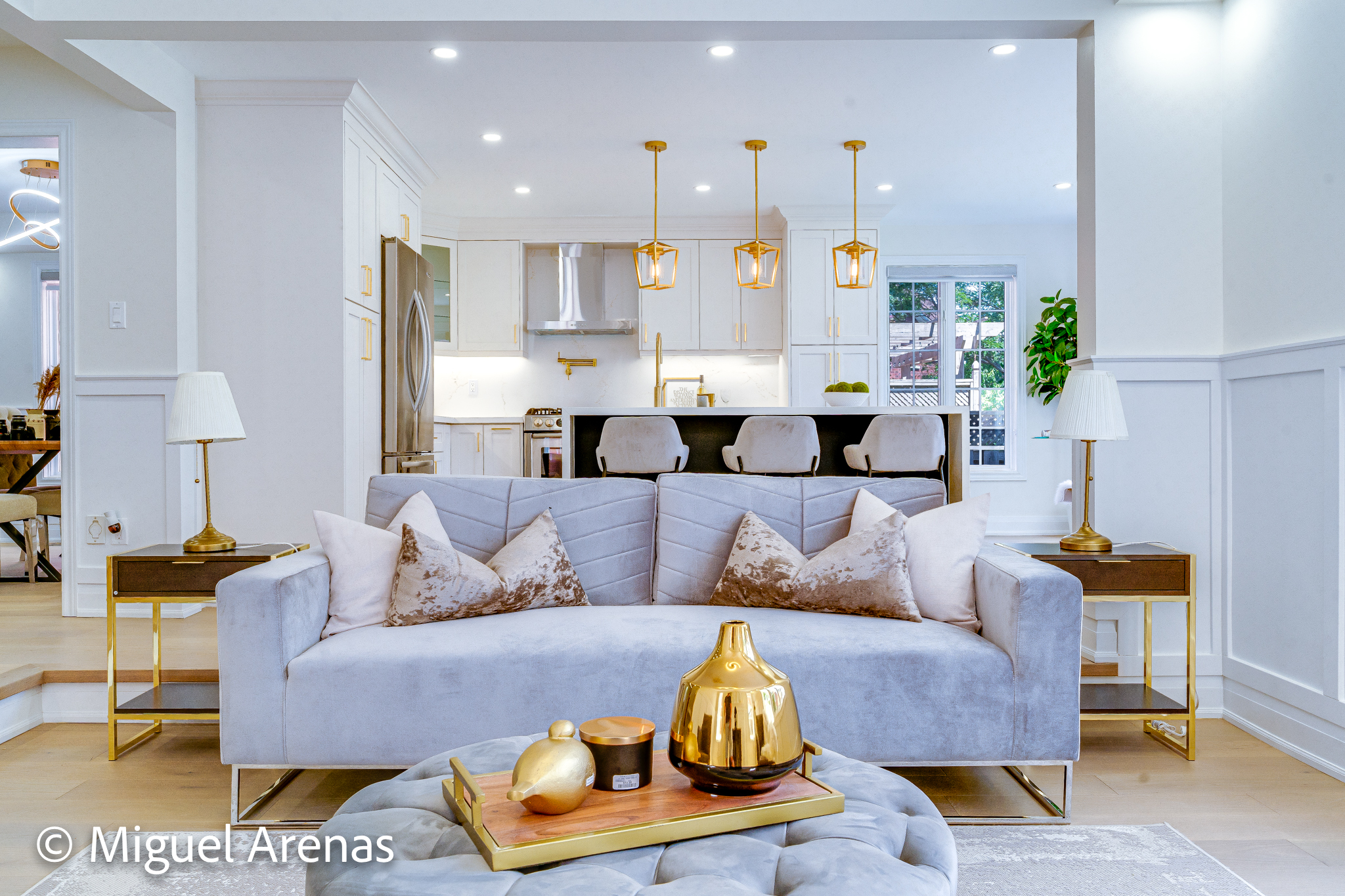 High-end modern kitchen photography for a luxury real estate listing in downtown Toronto